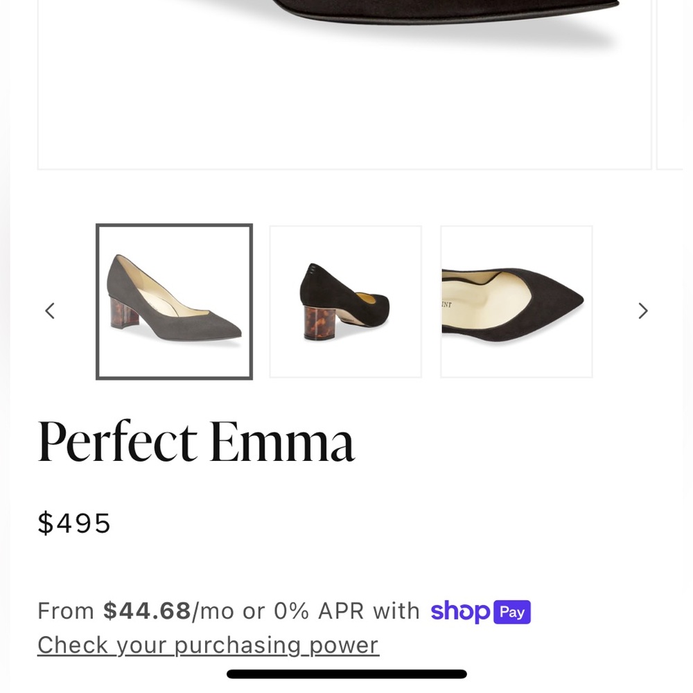 Sarah Flint Perfect Emma Black Suede and Leather 2 in Tortoise Block heels - Picture 11 of 14